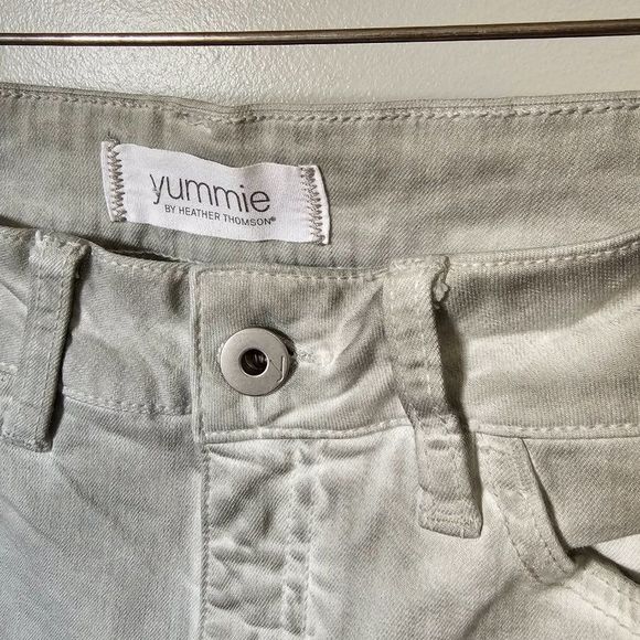 EUC YUMMIE BY HEATHER THOMSON LIMESTONE ANKLE STRETCHY JEANS SIZE 31 - Picture 3 of 13